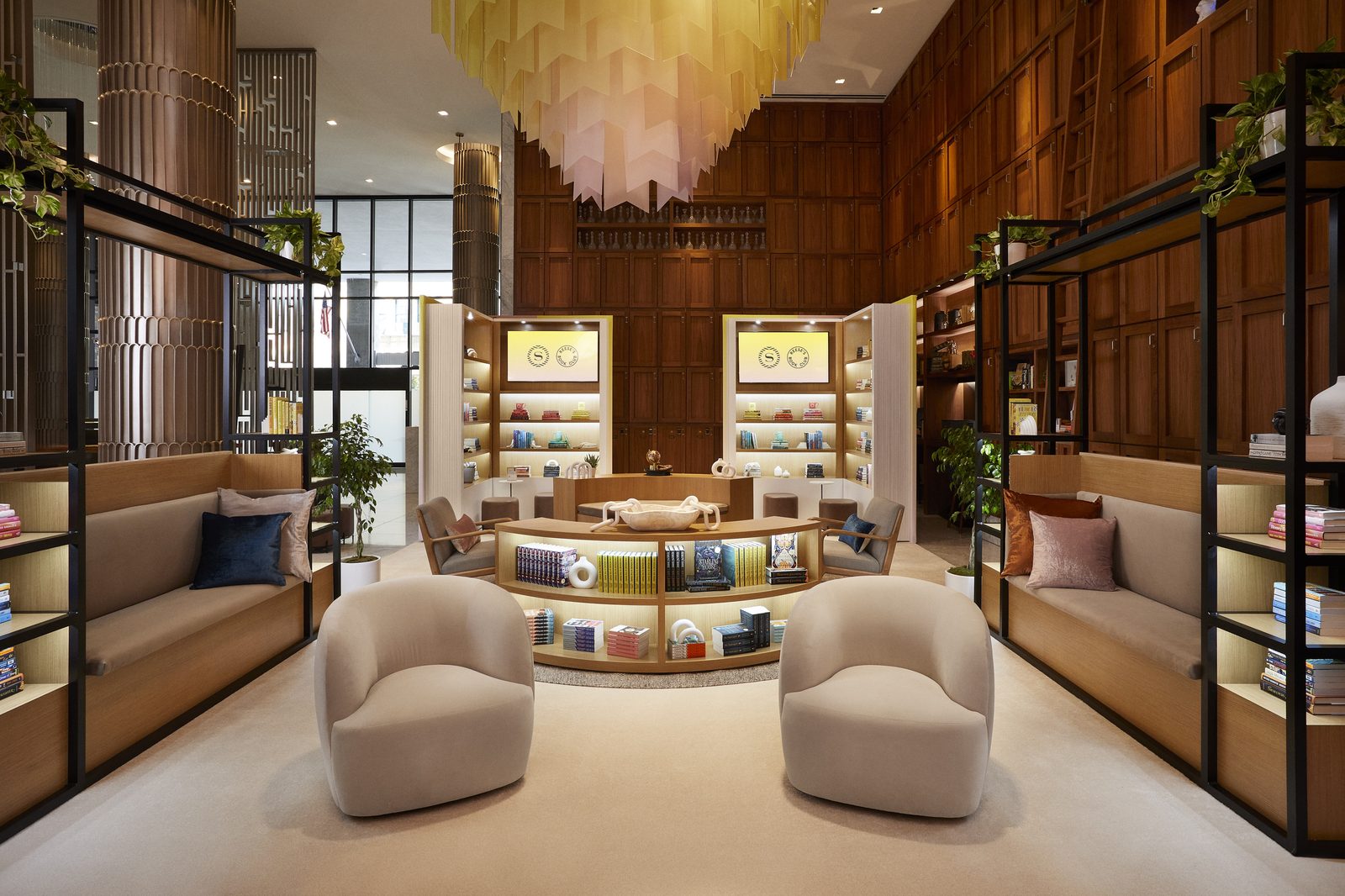 Reese's Book Club Lobby Library at a Sheraton hotel, 2023
