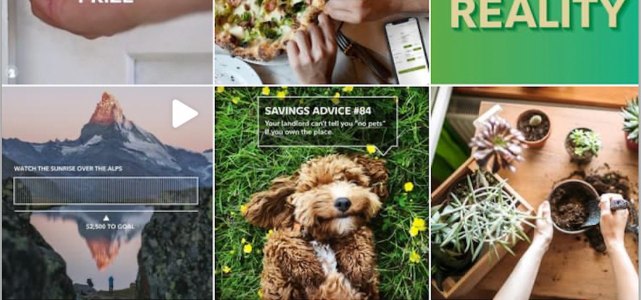 Fidelity's early Instagram grid